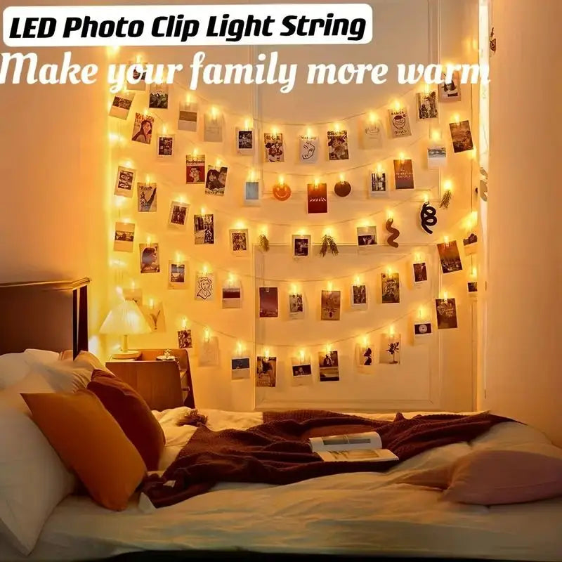 LED Photo Clip String Lights