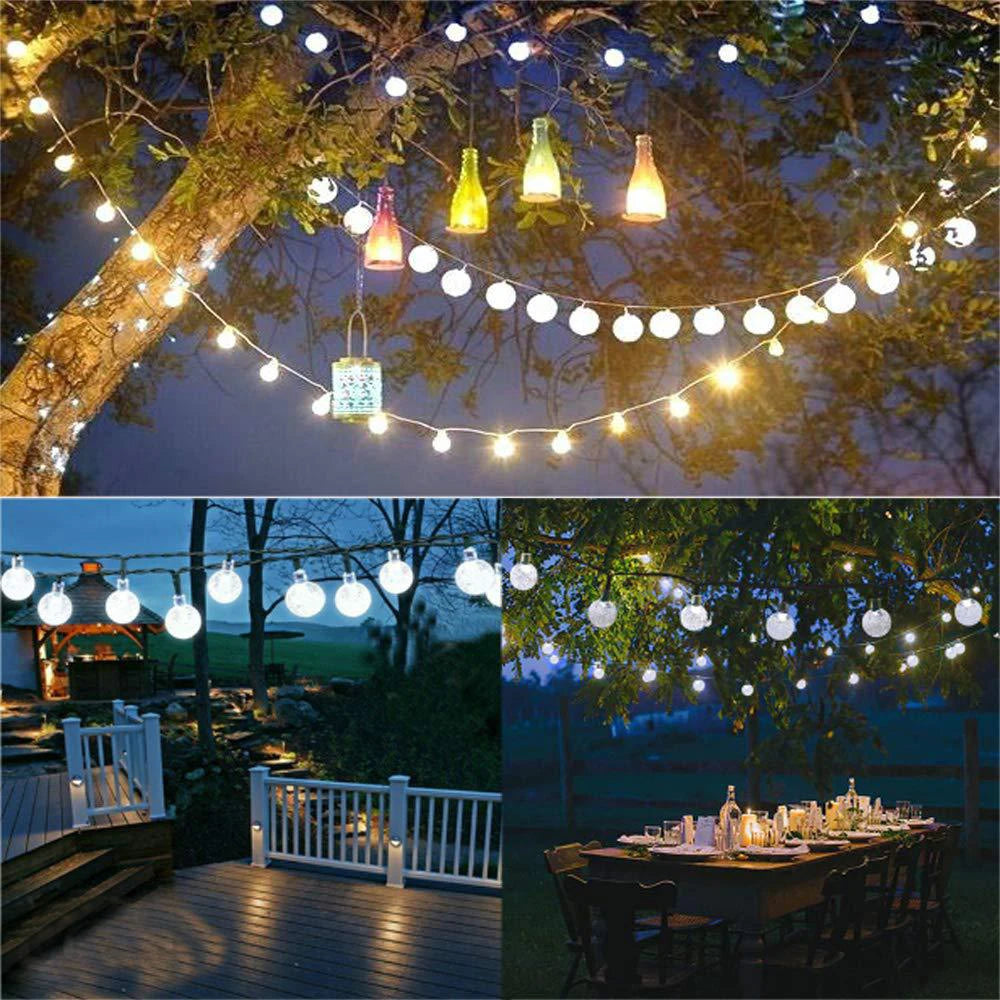 LED Crystal Ball Garland Lights