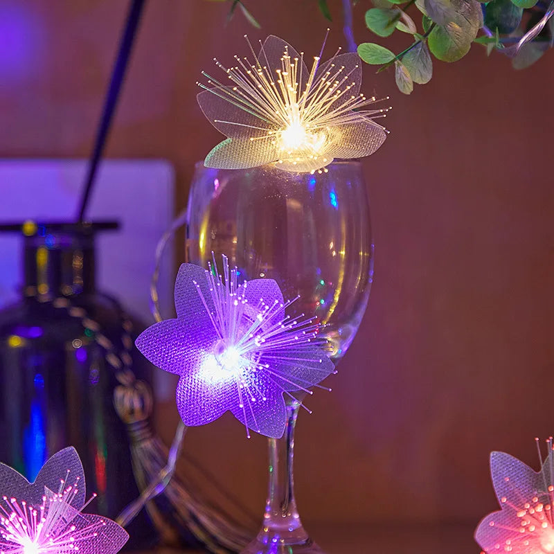 Battery-Operated LED Fiber Optic Fairy Lights