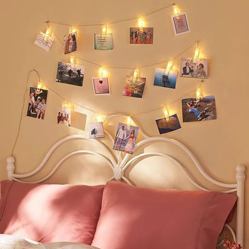 LED Photo Clip String Lights
