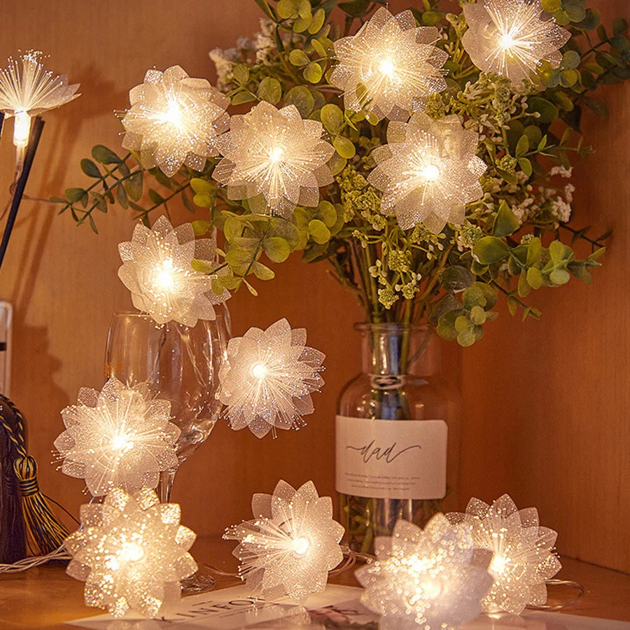 Battery-Operated LED Fiber Optic Fairy Lights