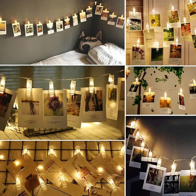 LED Photo Clip String Lights