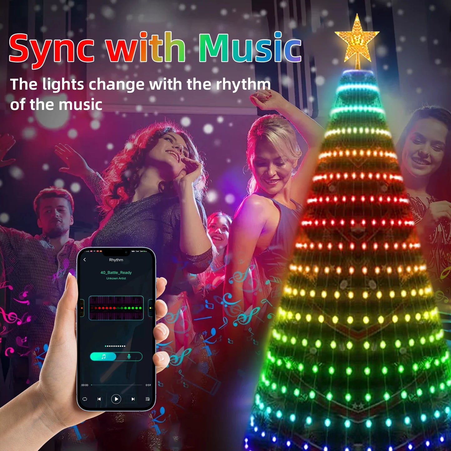 Smart RGB LED Christmas Lights