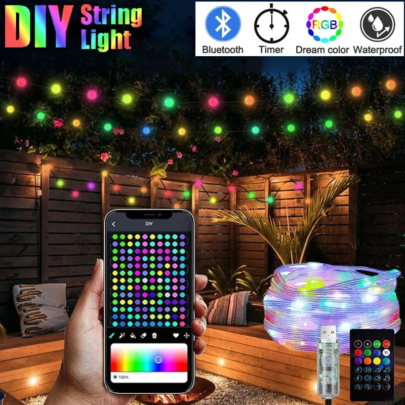 RGBIC Bluetooth String Lights