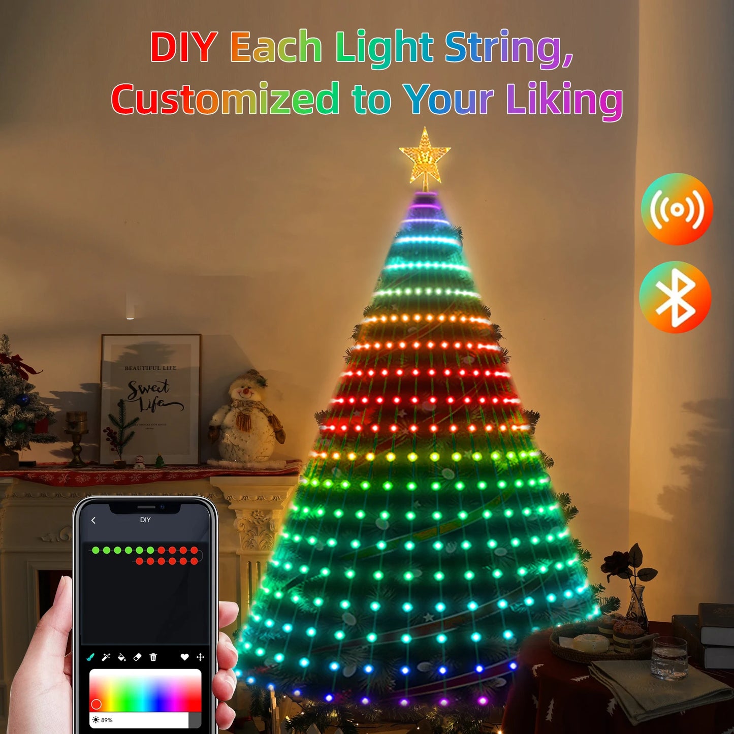 Smart RGB LED Christmas Lights