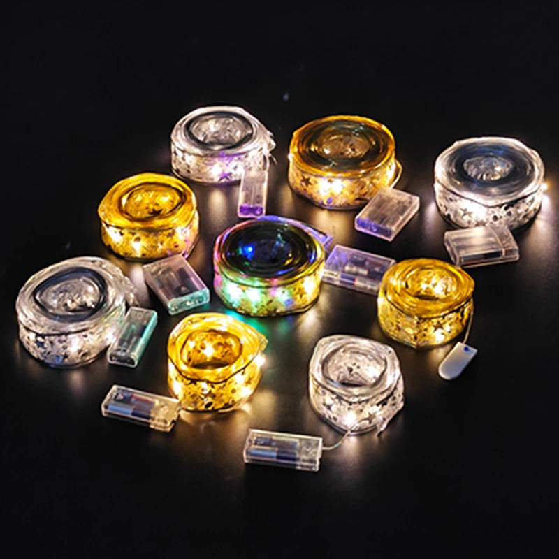 LED Christmas Fairy Ribbon Lights