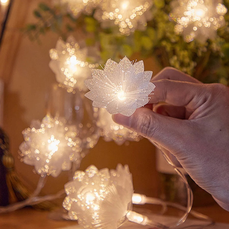 Battery-Operated LED Fiber Optic Fairy Lights