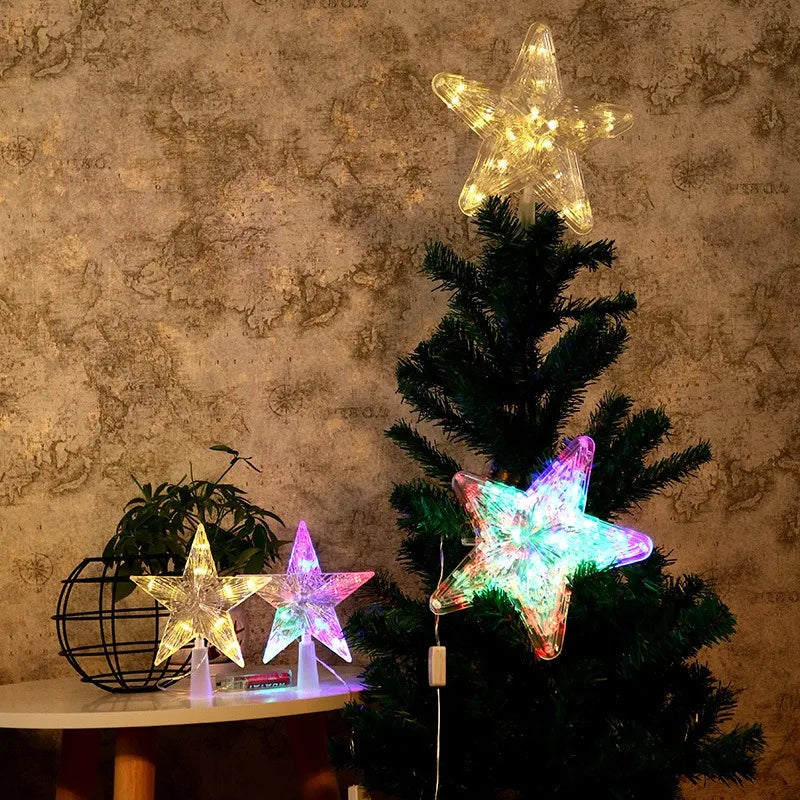 Transparent Star Christmas Decoration Light