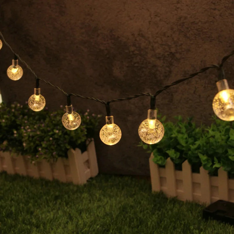 Solar Bubble Ball String Lights