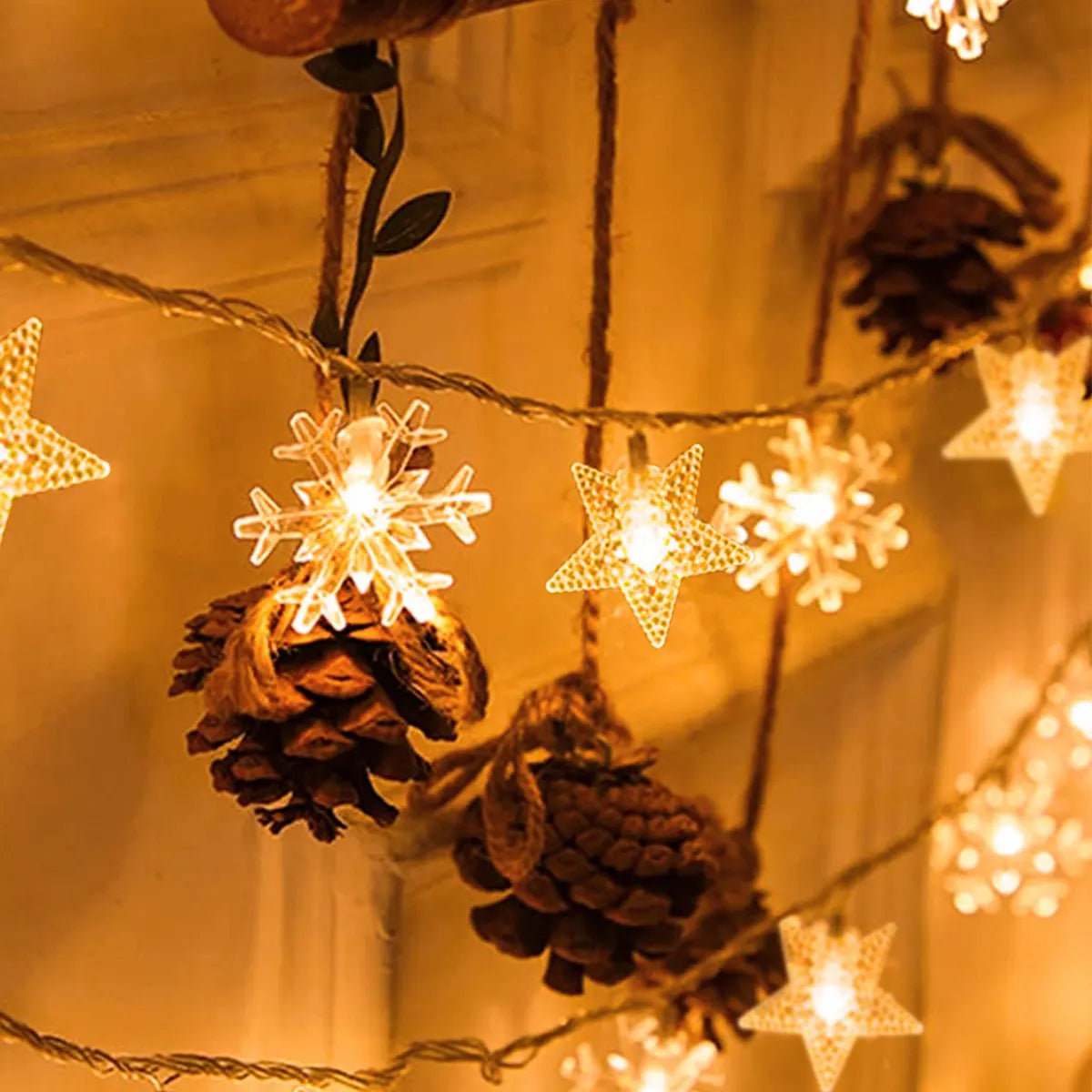 Christmas Tree Snowflake Lights