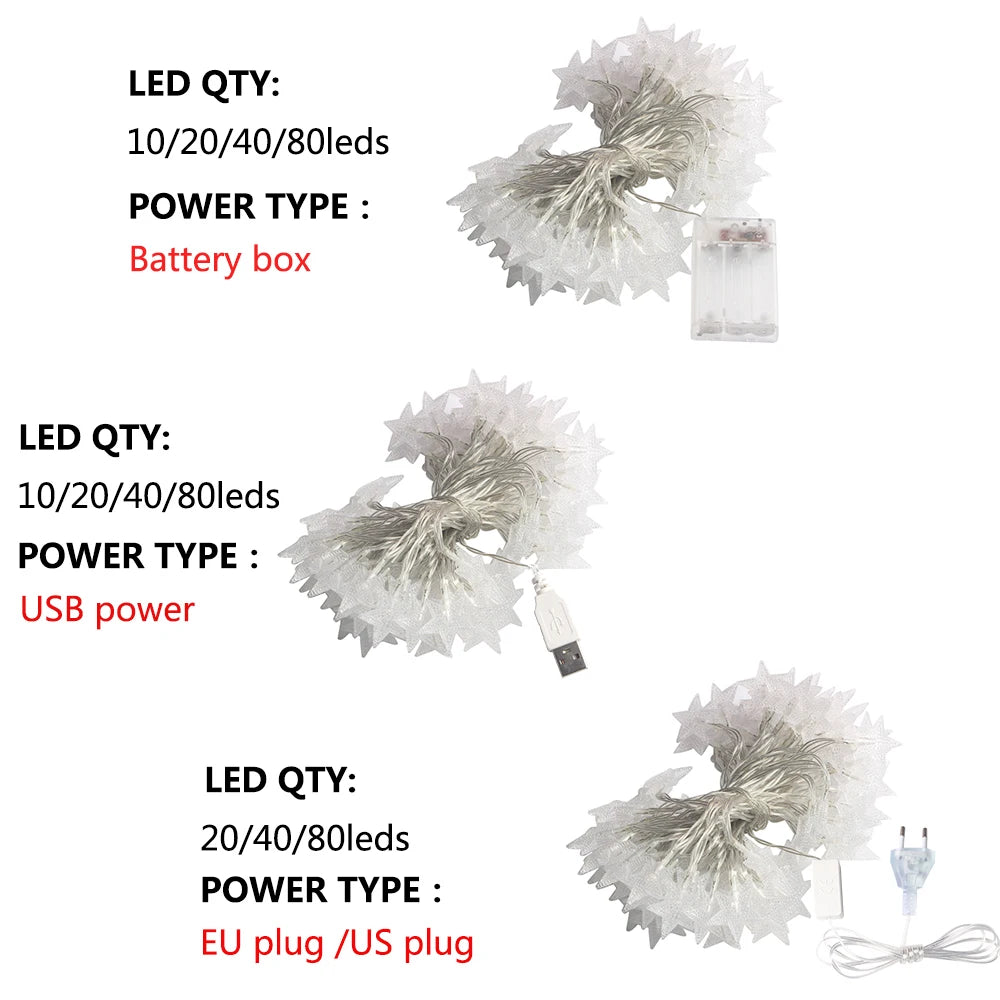Star LED String Lights