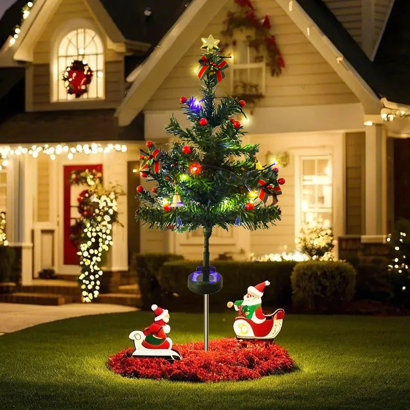 Solar-Powered Snowflake LED Lights