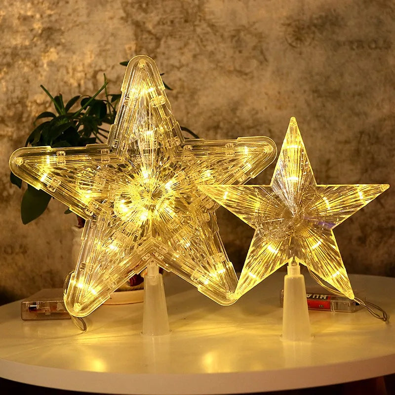 Transparent Star Christmas Decoration Light