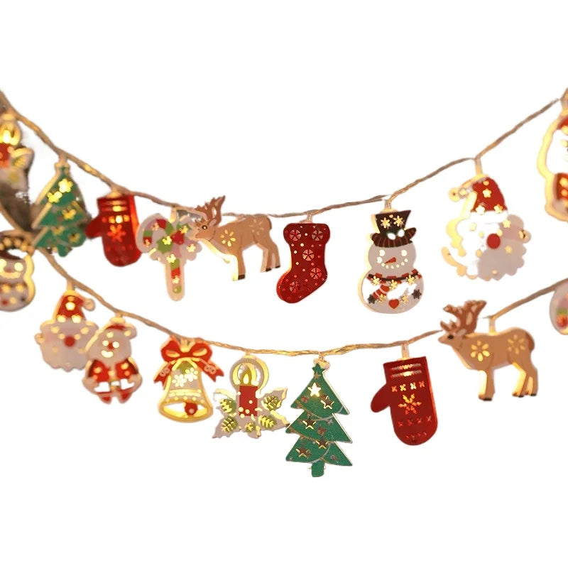 Christmas Deer Snowflake LED String Lights