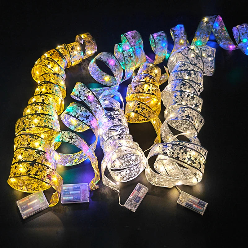 LED Christmas Fairy Ribbon Lights