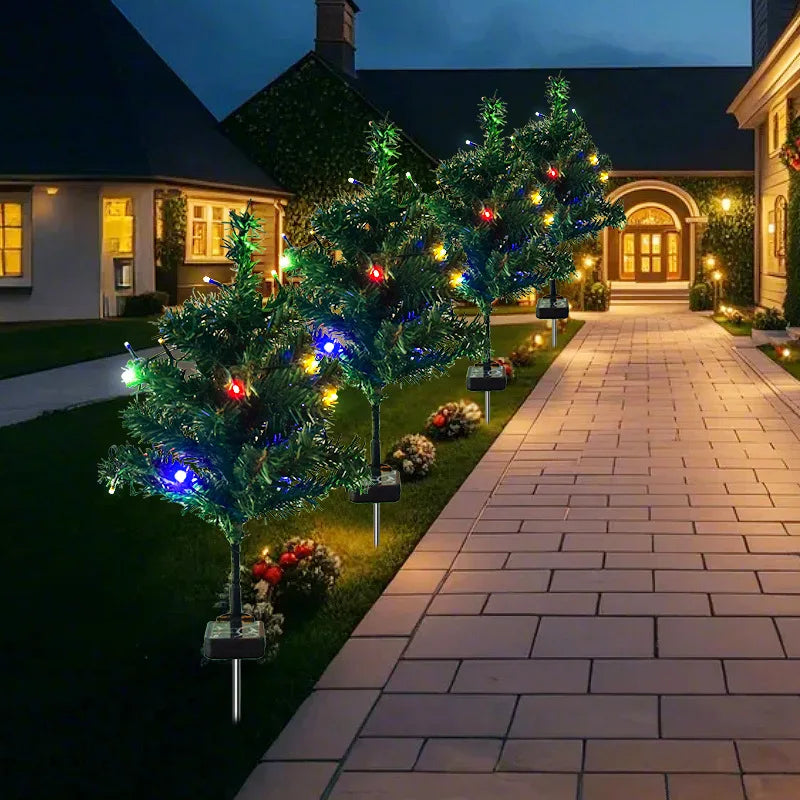 Solar-Powered Snowflake LED Lights
