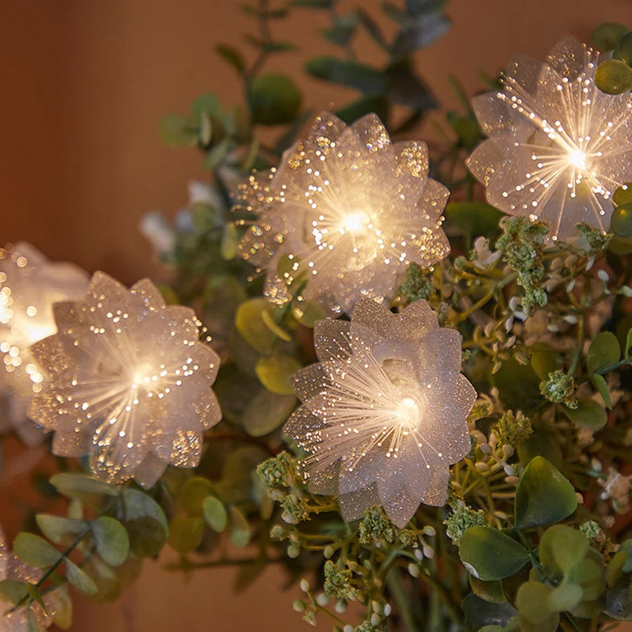 Battery-Operated LED Fiber Optic Fairy Lights