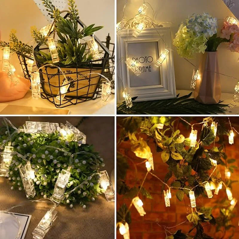 LED Photo Clip String Lights