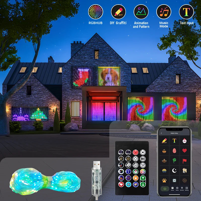 LED Curtain Photo Display Lights