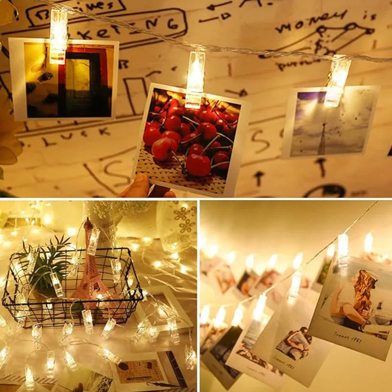 LED Photo Clip String Lights