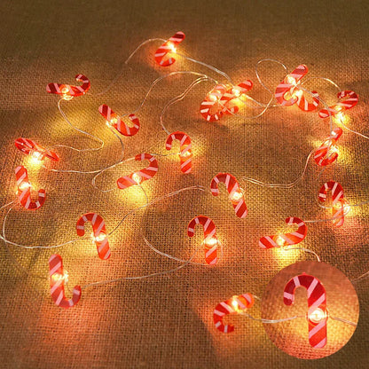 2M 20LED Santa Claus Snowflake String Lights