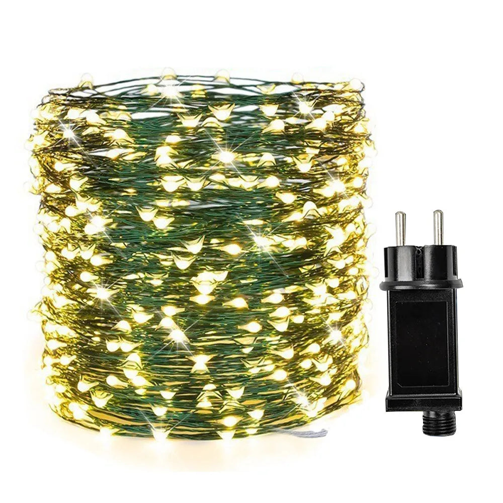 1600LED Green Wire Fairy Lights