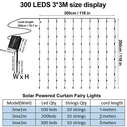 Solar Curtain Lights