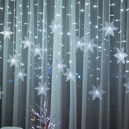 3.2M LED Snowflake Curtain Lights